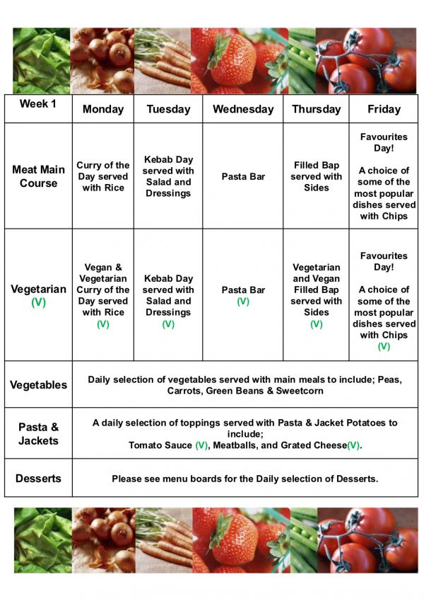 Menu Week1